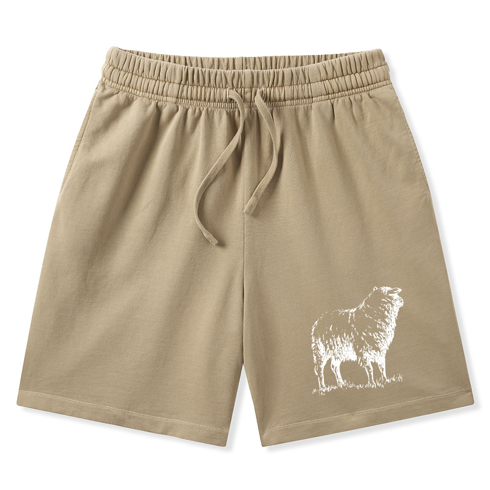 He Left The 99 To Rescue Me Christian Washed Shorts