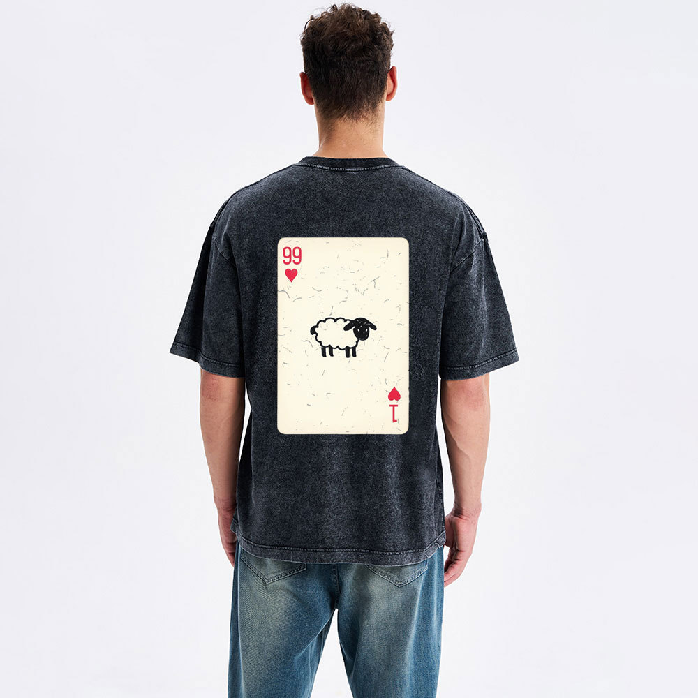 He Left The 99 To Rescue Me Christian Washed T-Shirt