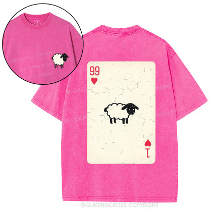 He Left The 99 To Rescue Me Christian Washed T-Shirt