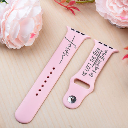 He Left The 99 To Rescue Me Christian Watch Band