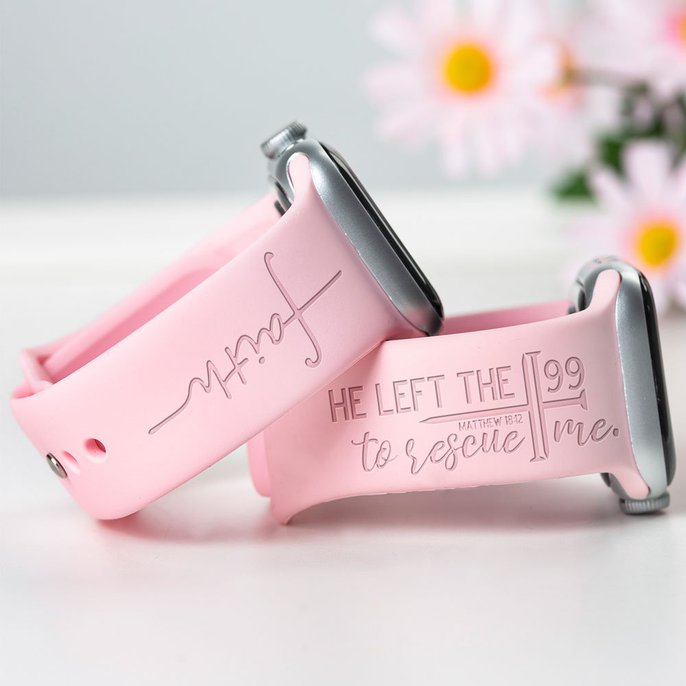 He Left The 99 To Rescue Me Christian Watch Band