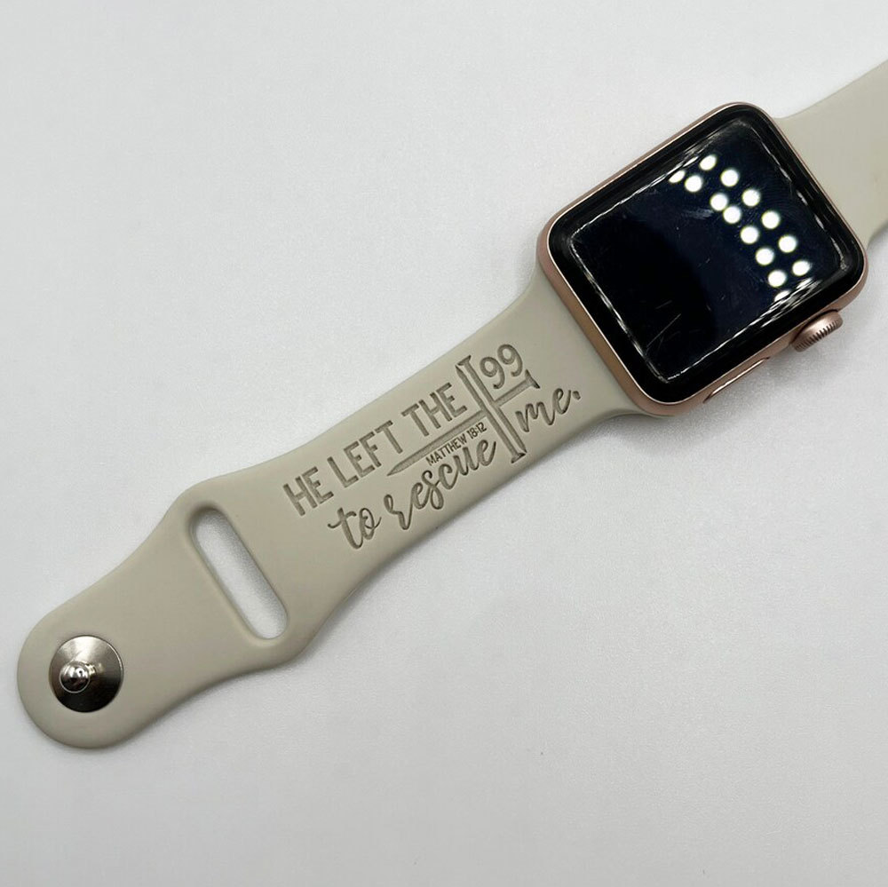 He Left The 99 To Rescue Me Christian Watch Band