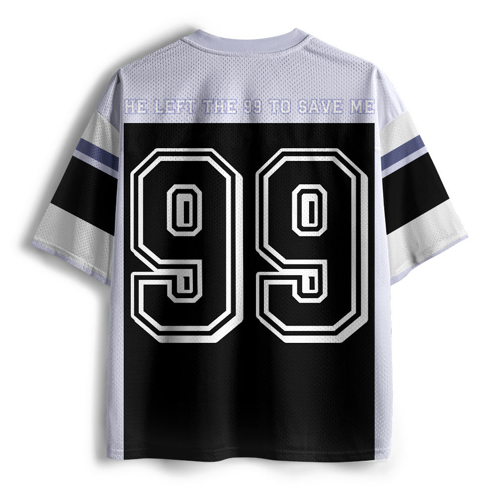 He Left The 99 To Resuce Me Christian Mesh Jersey