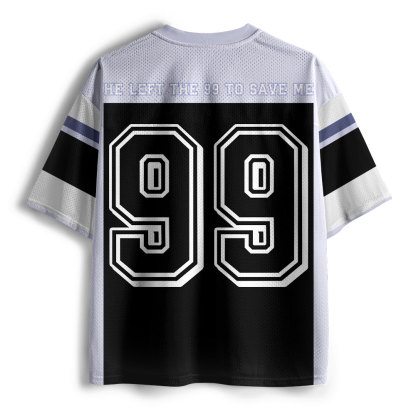 He Left The 99 To Resuce Me Christian Mesh Jersey