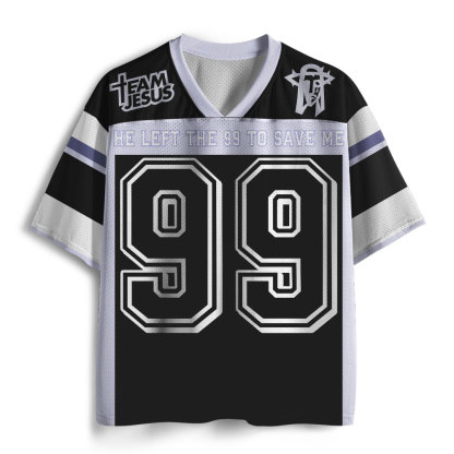 He Left The 99 To Resuce Me Christian Mesh Jersey