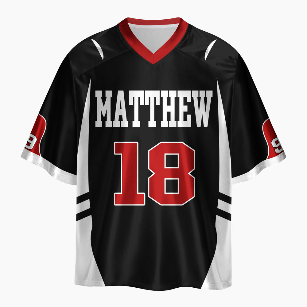 He Left The 99 To Save Me Oversized Shiny V-Neck Christian Jersey & Shorts