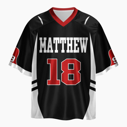 He Left The 99 To Save Me Oversized Shiny V-Neck Christian Jersey & Shorts