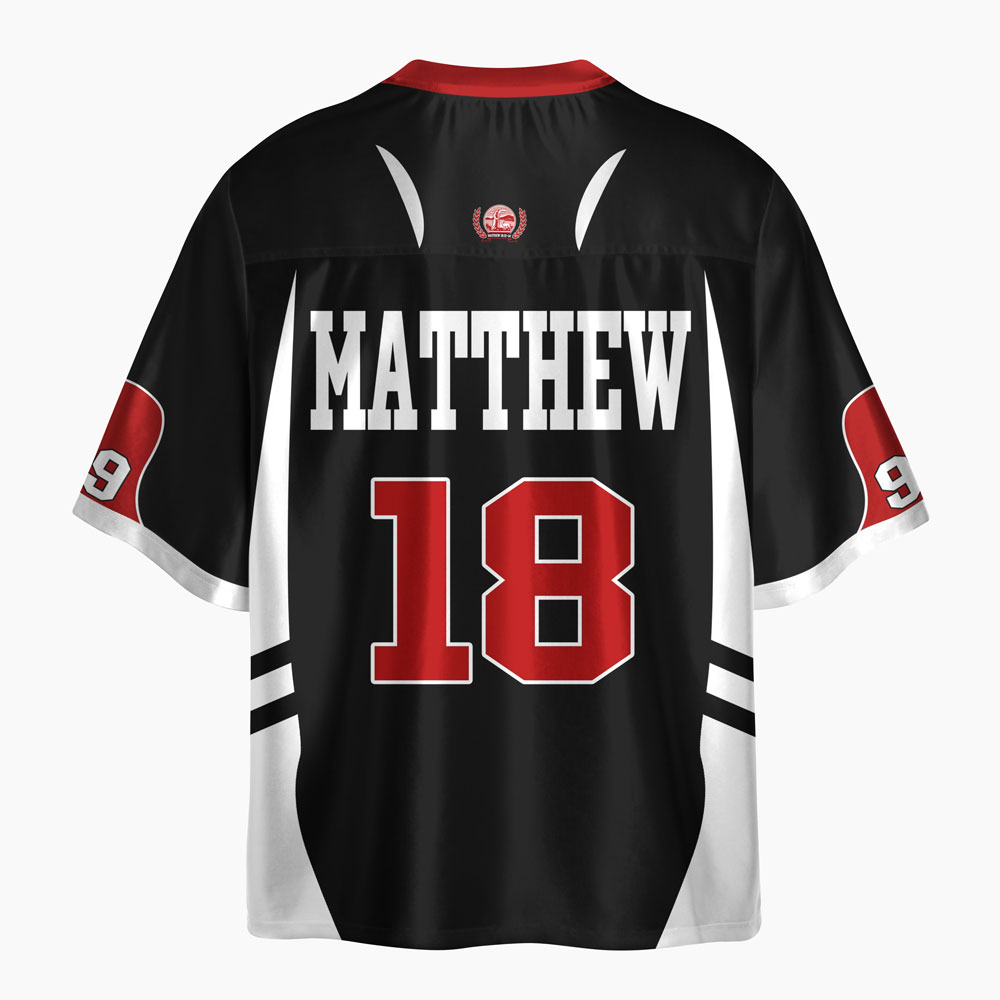 He Left The 99 To Save Me Oversized Shiny V-Neck Christian Jersey & Shorts