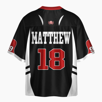 He Left The 99 To Save Me Oversized Shiny V-Neck Christian Jersey & Shorts