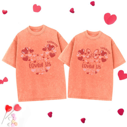 He Loved Us First Christian Washed Couple T