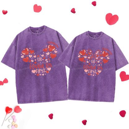 He Loved Us First Christian Washed Couple T