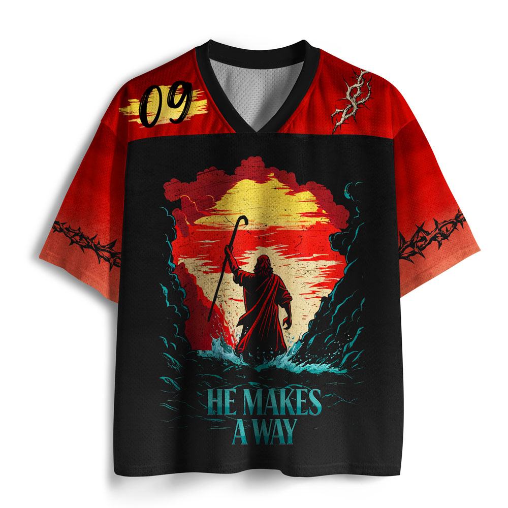 He Makes A Way Christian Mesh Jersey