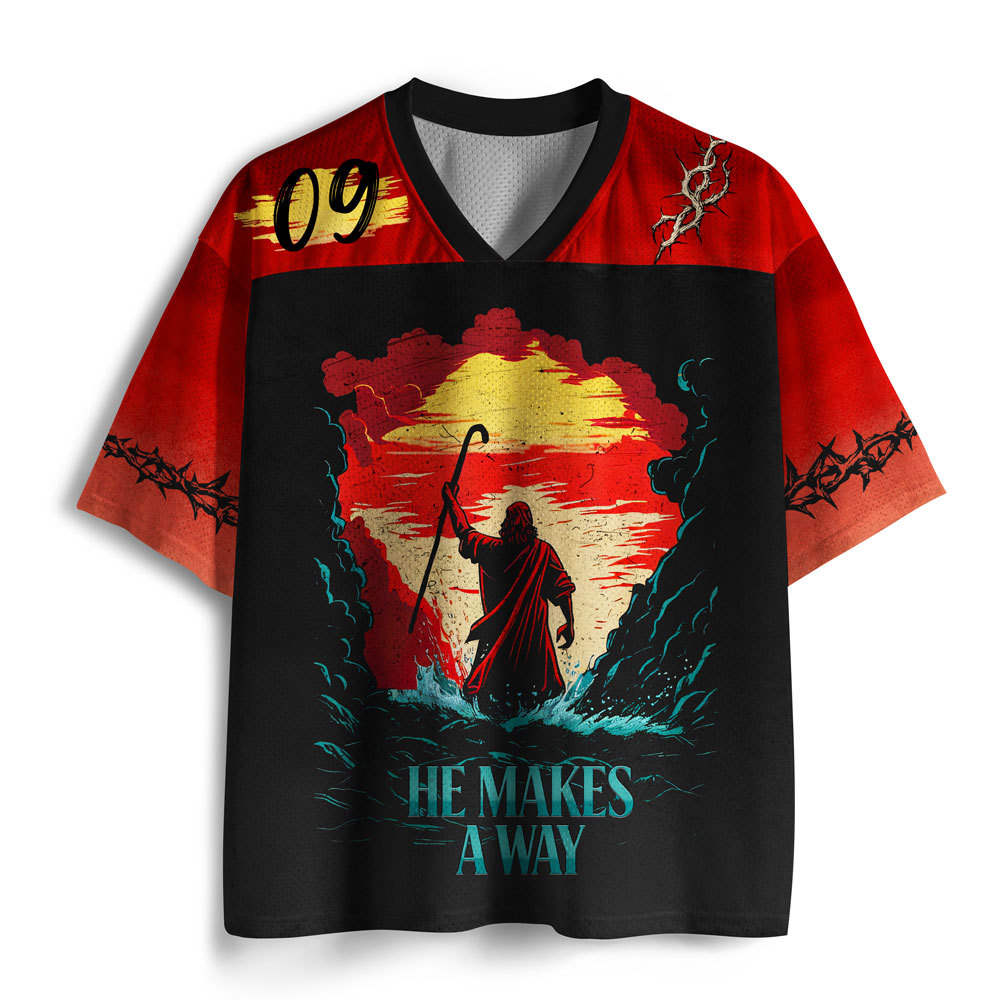 He Makes A Way Christian Mesh Jersey