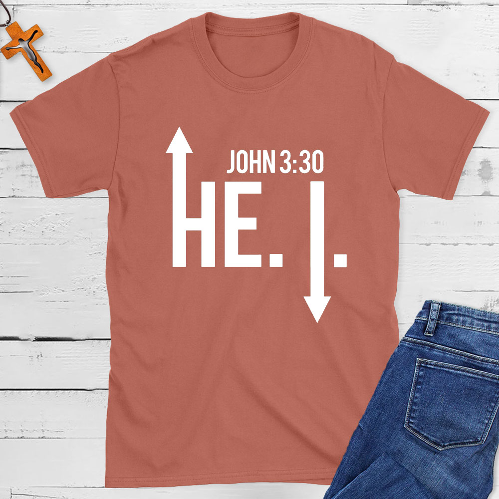 He Must Become Greater Christian T-Shirt