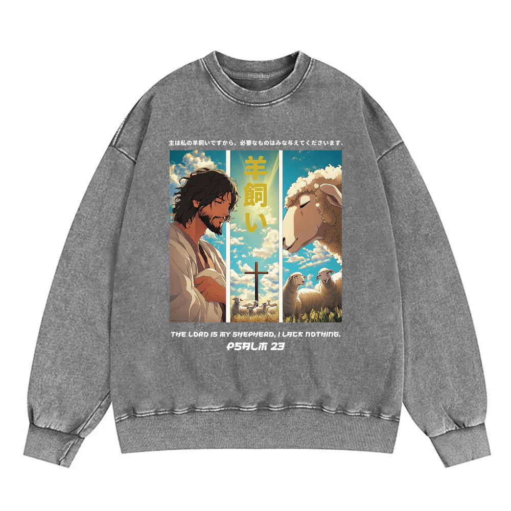 Sample Washed Sweatshirt  水洗圆领卫衣 Sale - GuidingCross