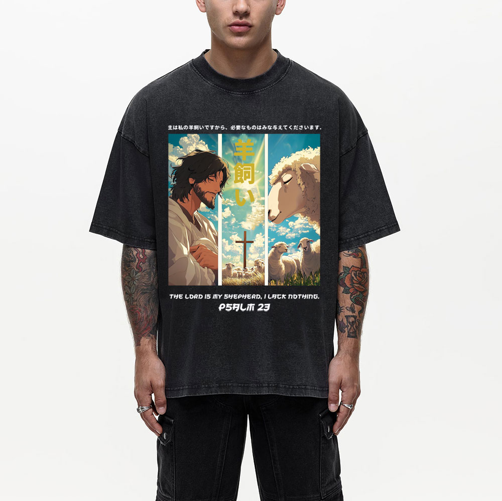 He Refreshes My Soul Chirstian Washed T-Shirt