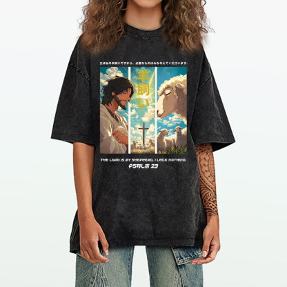 He Refreshes My Soul Chirstian Washed T-Shirt