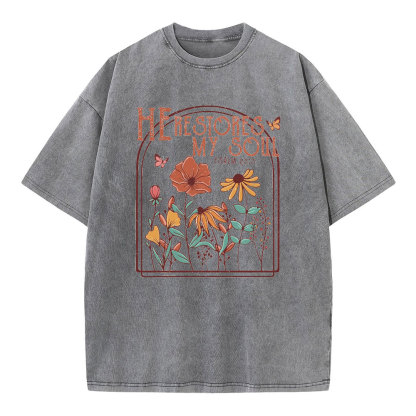 He Restores My Soul Christian T-Shirt
