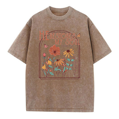 He Restores My Soul Christian T-Shirt