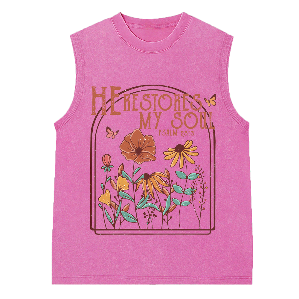 Kind Words Are Like Honey Christian Washed Sleeveless Tee Sale-GuidingCross