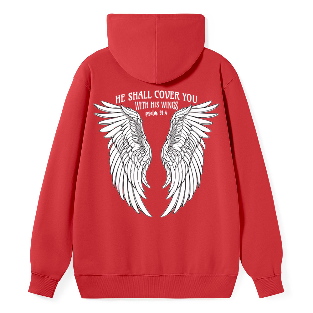 He Shall Cover You Christian Classic Hoodie