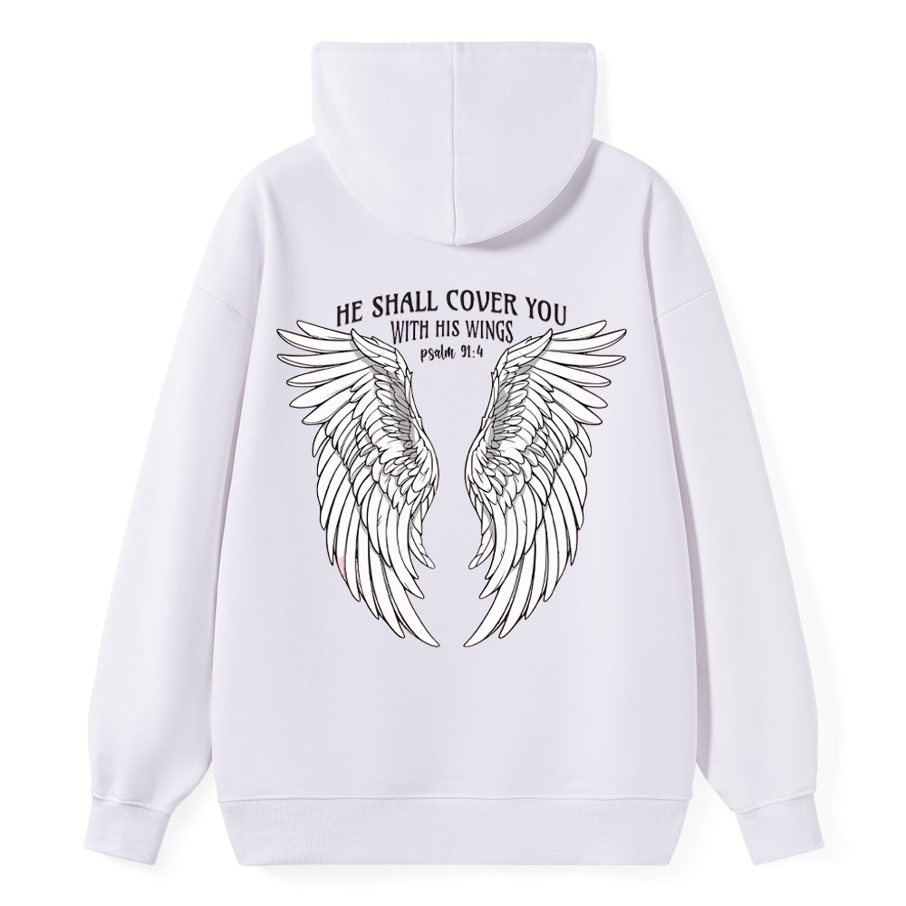 He Shall Cover You Christian Classic Hoodie