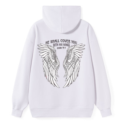 He Shall Cover You Christian Classic Hoodie