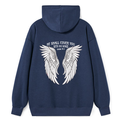 He Shall Cover You Christian Classic Hoodie