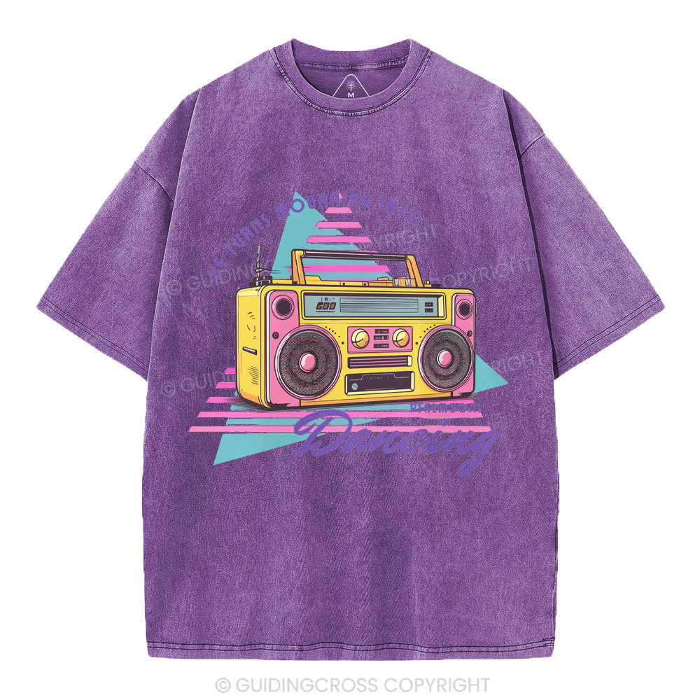 He Turns Mourning Into Dacing Christian Washed T-Shirt