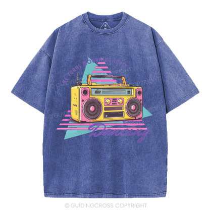 He Turns Mourning Into Dacing Christian Washed T-Shirt