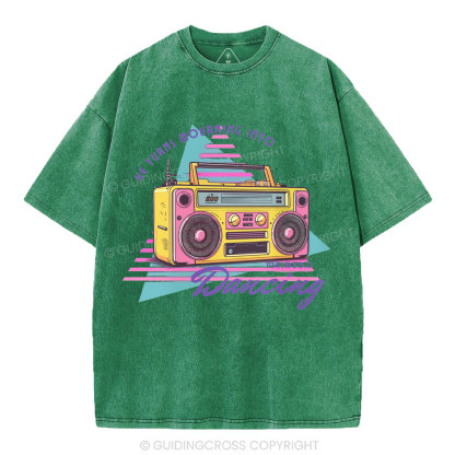 He Turns Mourning Into Dacing Christian Washed T-Shirt