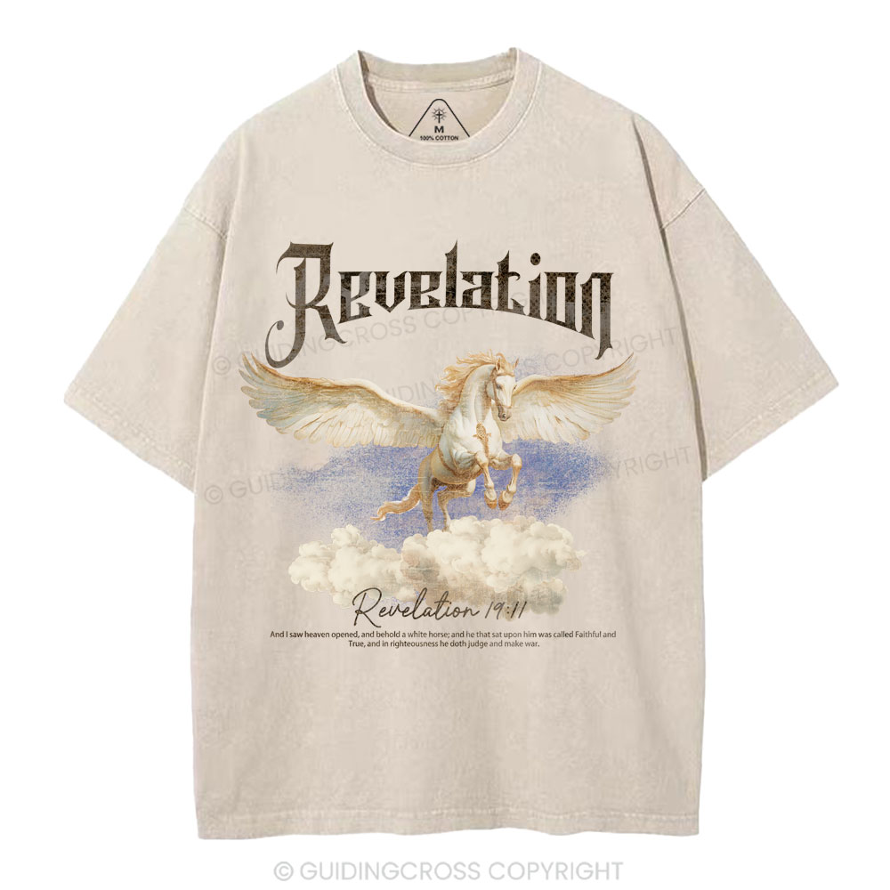 He Was Called Faithful And True Christian Washed T-Shirt