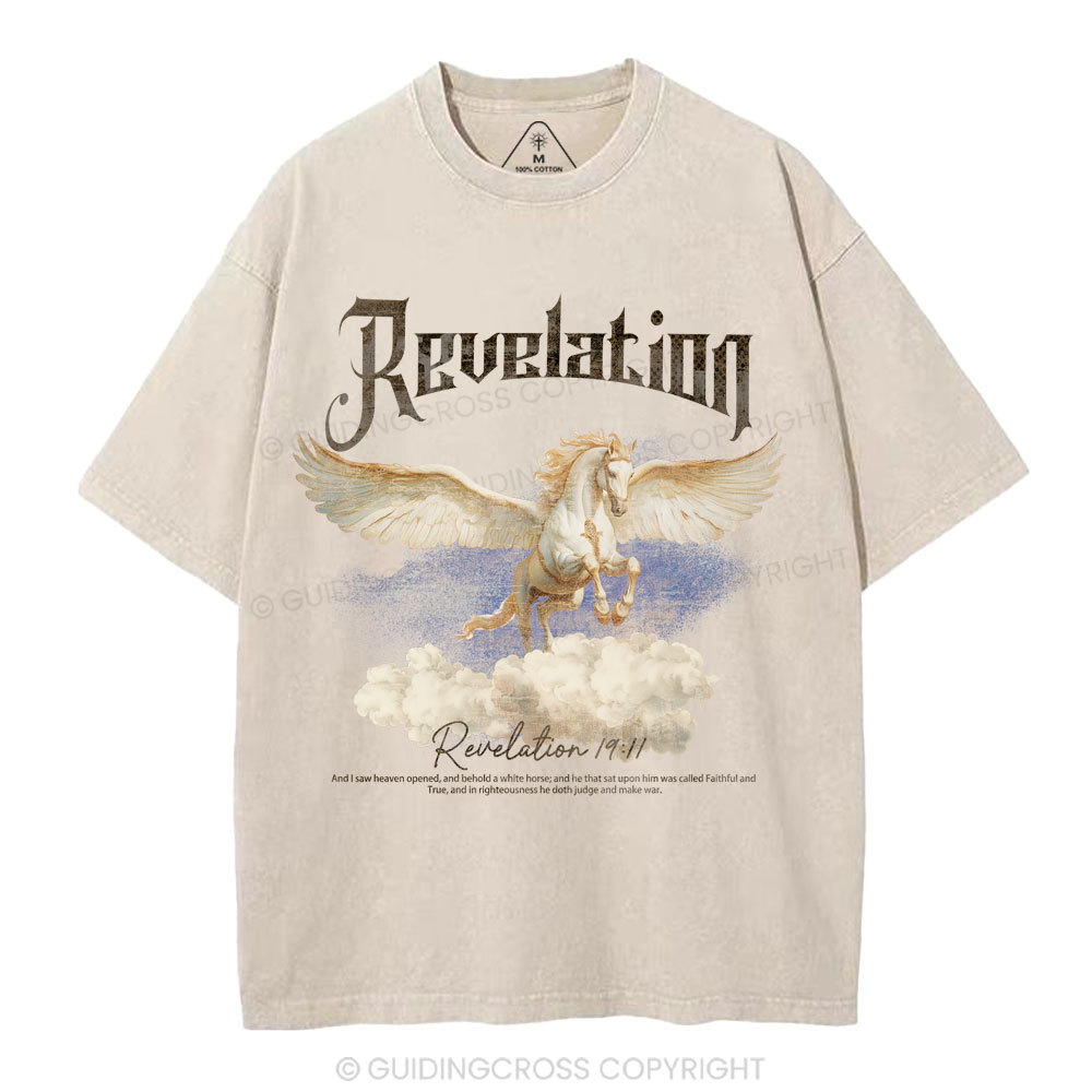 He Was Called Faithful And True Christian Washed T-Shirt