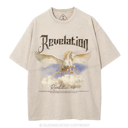 He Was Called Faithful And True Christian Washed T-Shirt