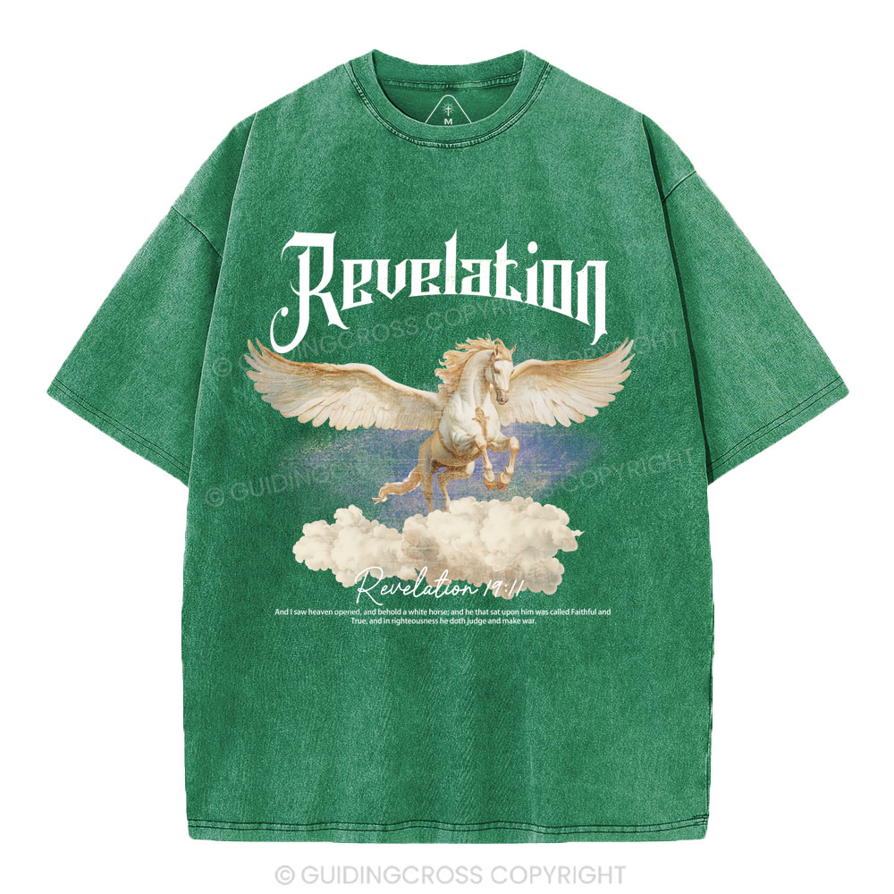 He Was Called Faithful And True Christian Washed T-Shirt