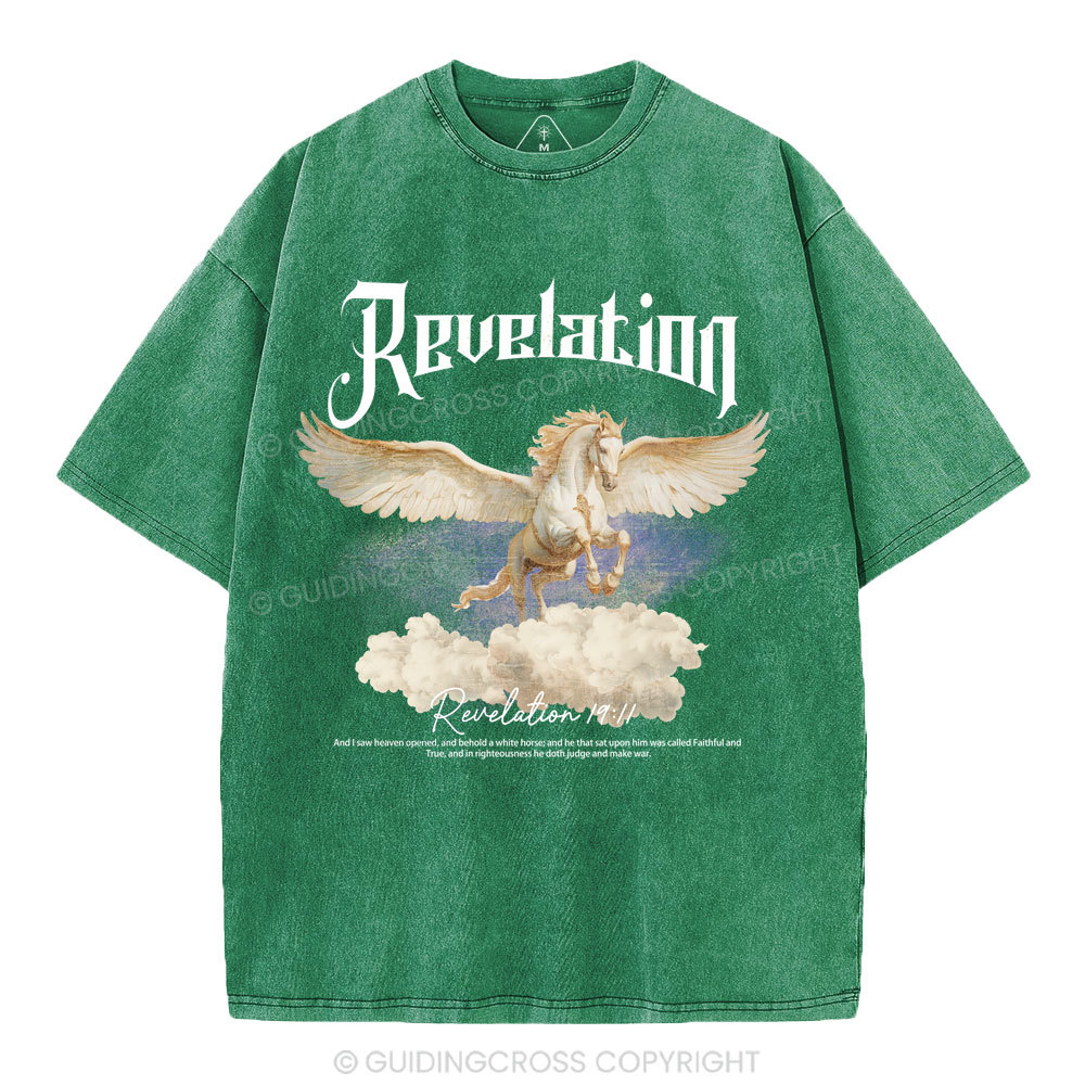 He Was Called Faithful And True Christian Washed T-Shirt