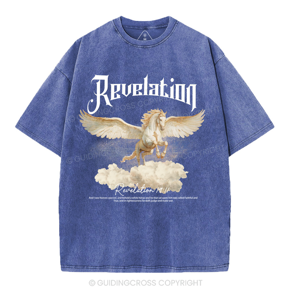 He Was Called Faithful And True Christian Washed T-Shirt