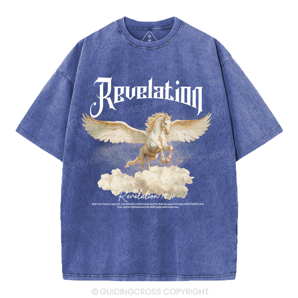 He Was Called Faithful And True Christian Washed T-Shirt