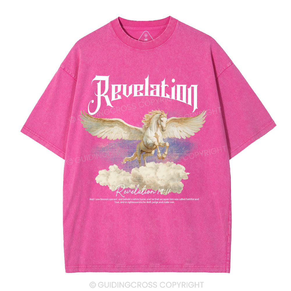 He Was Called Faithful And True Christian Washed T-Shirt