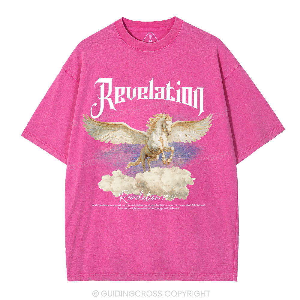 He Was Called Faithful And True Christian Washed T-Shirt