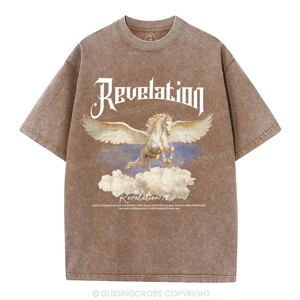 He Was Called Faithful And True Christian Washed T-Shirt