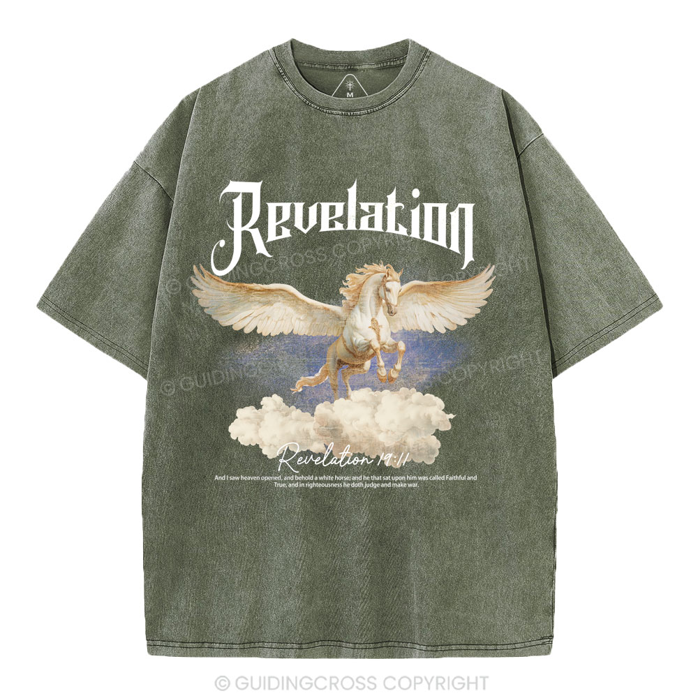 He Was Called Faithful And True Christian Washed T-Shirt