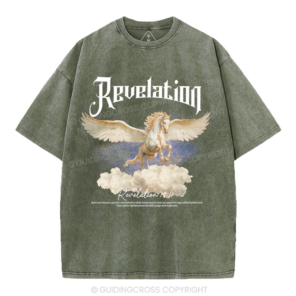 He Was Called Faithful And True Christian Washed T-Shirt