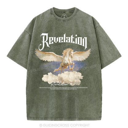 He Was Called Faithful And True Christian Washed T-Shirt