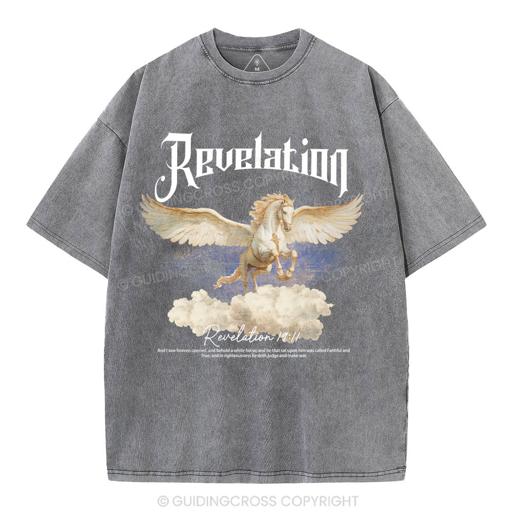 He Was Called Faithful And True Christian Washed T-Shirt