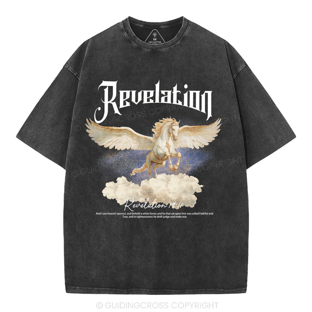 He Was Called Faithful And True Christian Washed T-Shirt