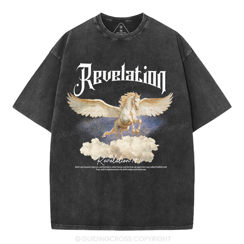 He Was Called Faithful And True Christian Washed T-Shirt