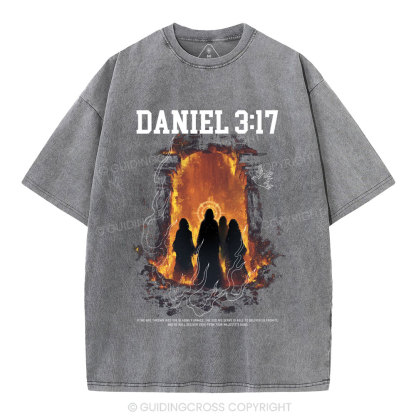 He Will Deliver Us Christian Washed T-Shirt