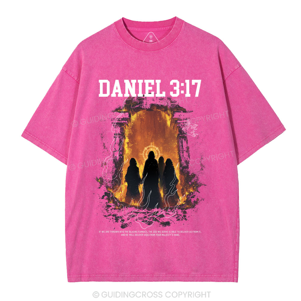He Will Deliver Us Christian Washed T-Shirt