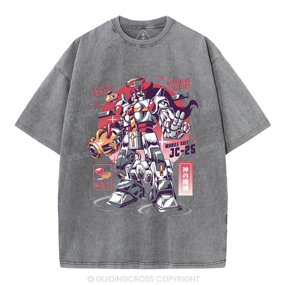He came to save us Christian Washed T-Shirt